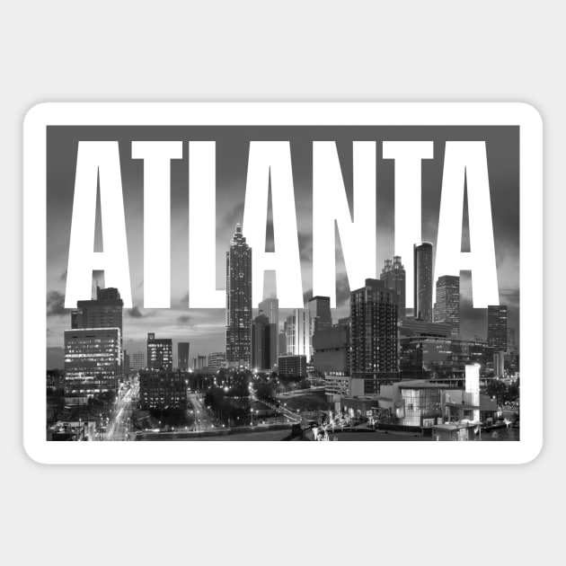 Atlanta Cityscape, Magnet by PLAYDIGITAL2020